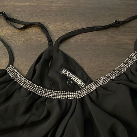 Express black ruffle tier top - Picture 2 of 4